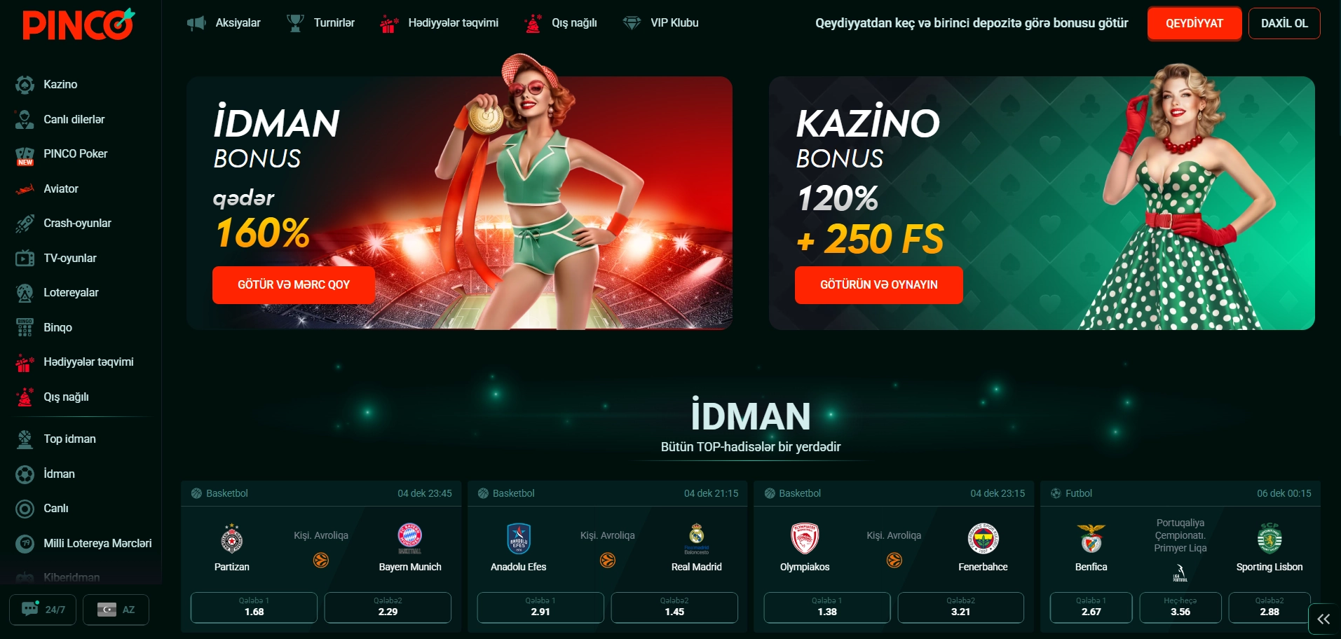Mobil proqramı necə yükləmək və quraşdırmaq olar Pinco casino